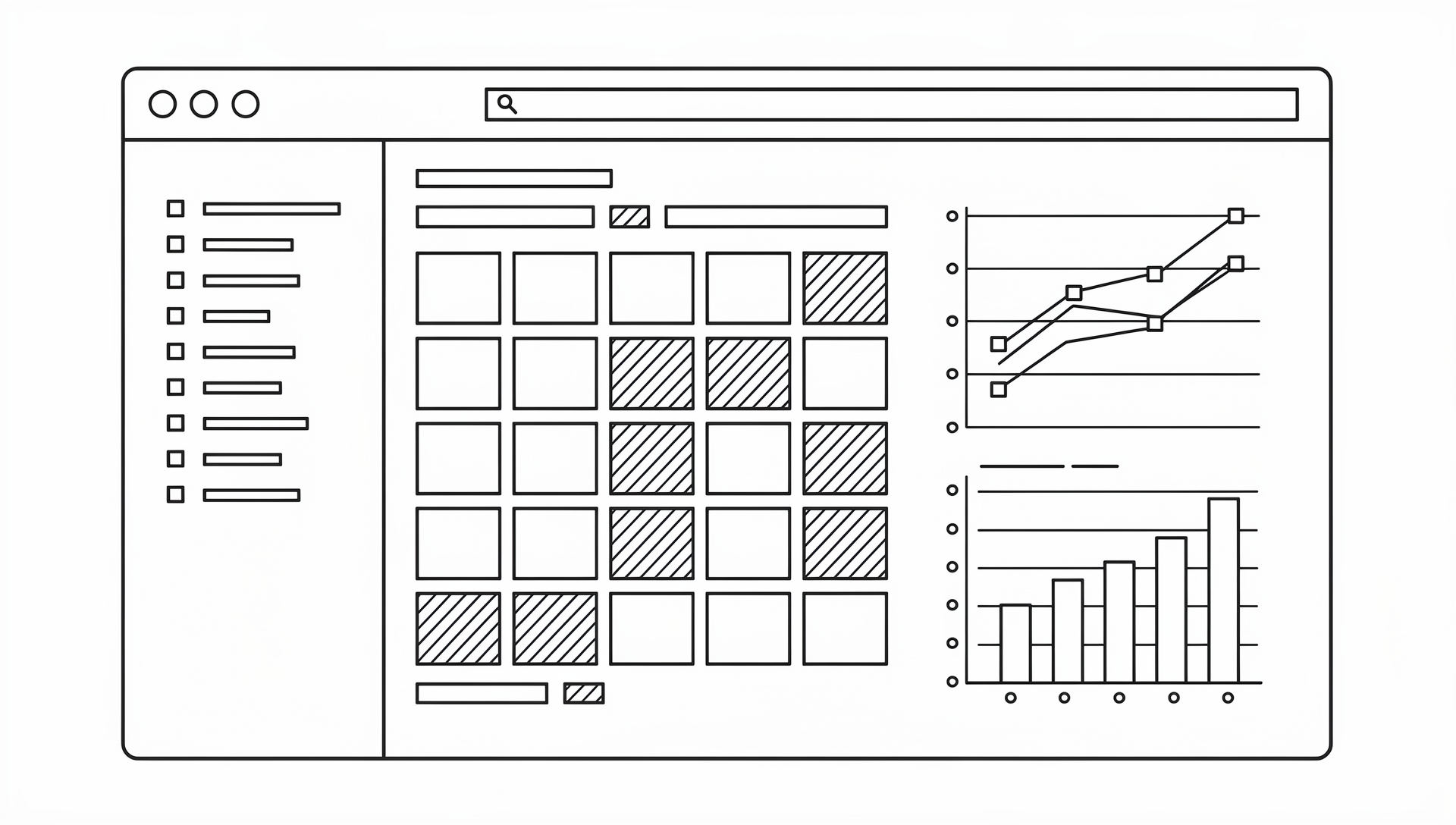 Cohort analysis browser dashboard illustration